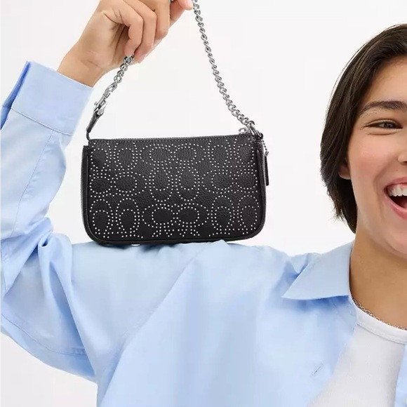 Coach Nolita 19 With Signature Rivets Black🌸 - Picture 1 of 6